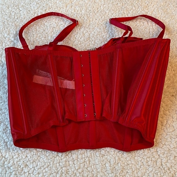 New! Victoria Secret DREAM ANGELS Cupped Bow Bra Top lipstick nwt 14370 - Picture 3 of 12